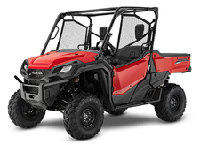 New 2017 HONDA PIONEER 1000 EPS RED When it comes to finding new, innovative ways to solve problems, Honda has always risen to the challenge. Take our family of Pioneer 1000s. These great side-by-sides got it right the first time in terms of comfort, handling, hauling, and user-friendly features, but we’ve taken the opportunity to make them even better this year. By applying a hefty dose of Honda technology, we’re giving you what we think is the best side-by-side out there—the new Pioneer 1000 Limited Edition. What makes it so special? First, the combination of Honda’s exclusive automatic Dual-Clutch Transmission (DCT), combined with our revolutionary I-4WD technology. Then we’ve added FOX QS-3 shock absorbers, and have enhanced the Pioneer 1000’s comfort and protection features.